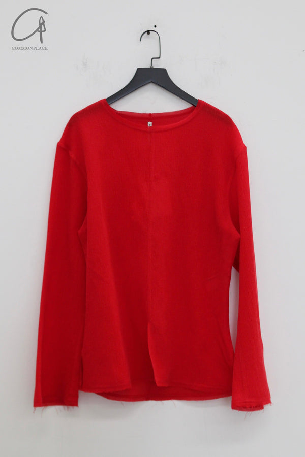 SAMUEL GUI YANG 25 Spring/Summer Sweatshirt SGY-SS25AMWTP13-1-1-LYCHEESHELL Red